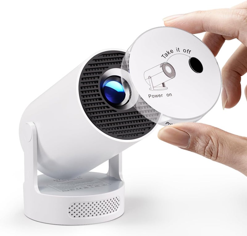 MAGCUBIC 2025 Upgraded Mini Projector 4K support with WiFi 6 and Bluetooth 5.4, 5w Soundbase Speaker, Portable Projecteur with Auto Vertical Keystone 180° Rotatable Lens Cap for Movie Home HY300Pro+ - Image 1